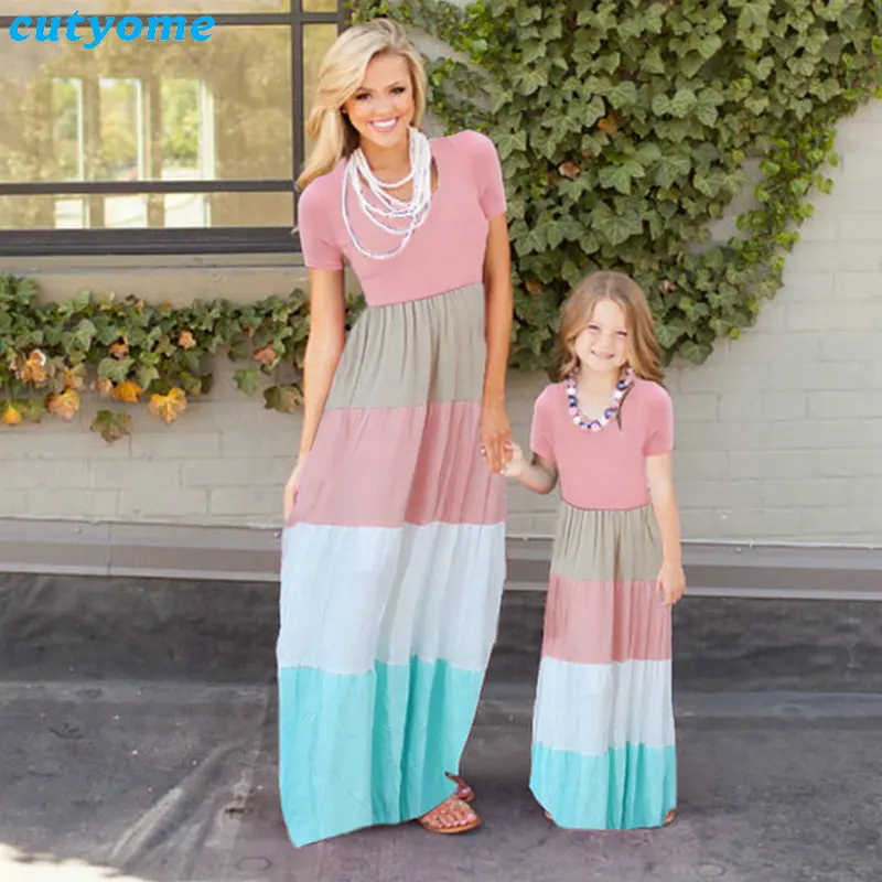 Cutyome Mother And Daughter Patchwork Dress Drop Shipping 2017 Family Look Matching Mommy And Me Clothes Summer Women Girl Dress
Cutyome Mother And Daughter Patchwork Dress Drop Shipping 2017 Family Look Matching Mommy And Me Clothes Summer Women Girl Dress