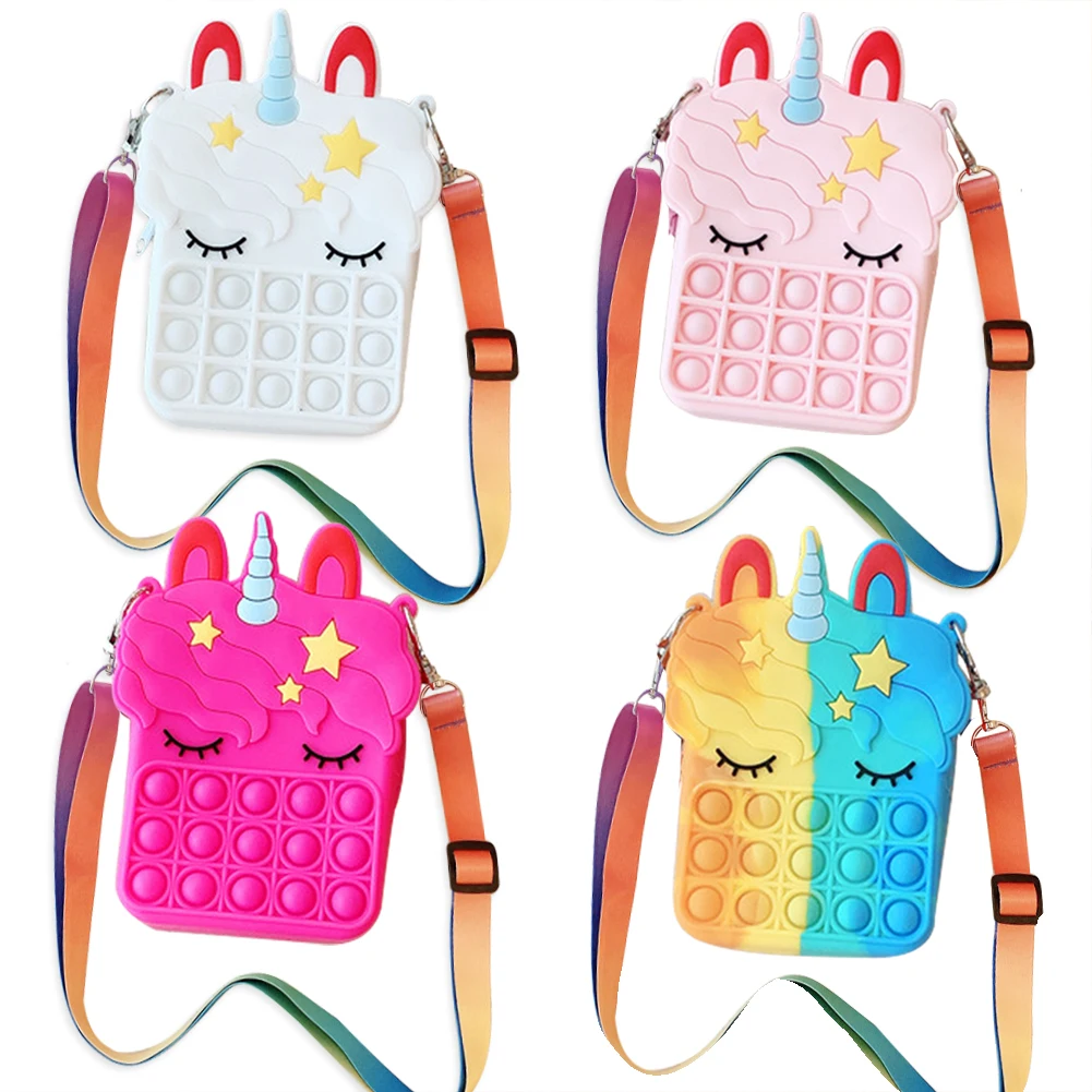 Cute Bag Finger Toy Compressive Toy Rainbow Push Bubble Shoulder Bag Simple Dimple Toy Child Adult Sensory Game Toy Backpack
Cute Bag Finger Toy Compressive Toy Rainbow Push Bubble Shoulder Bag Simple Dimple Toy Child Adult Sensory Game Toy Backpack