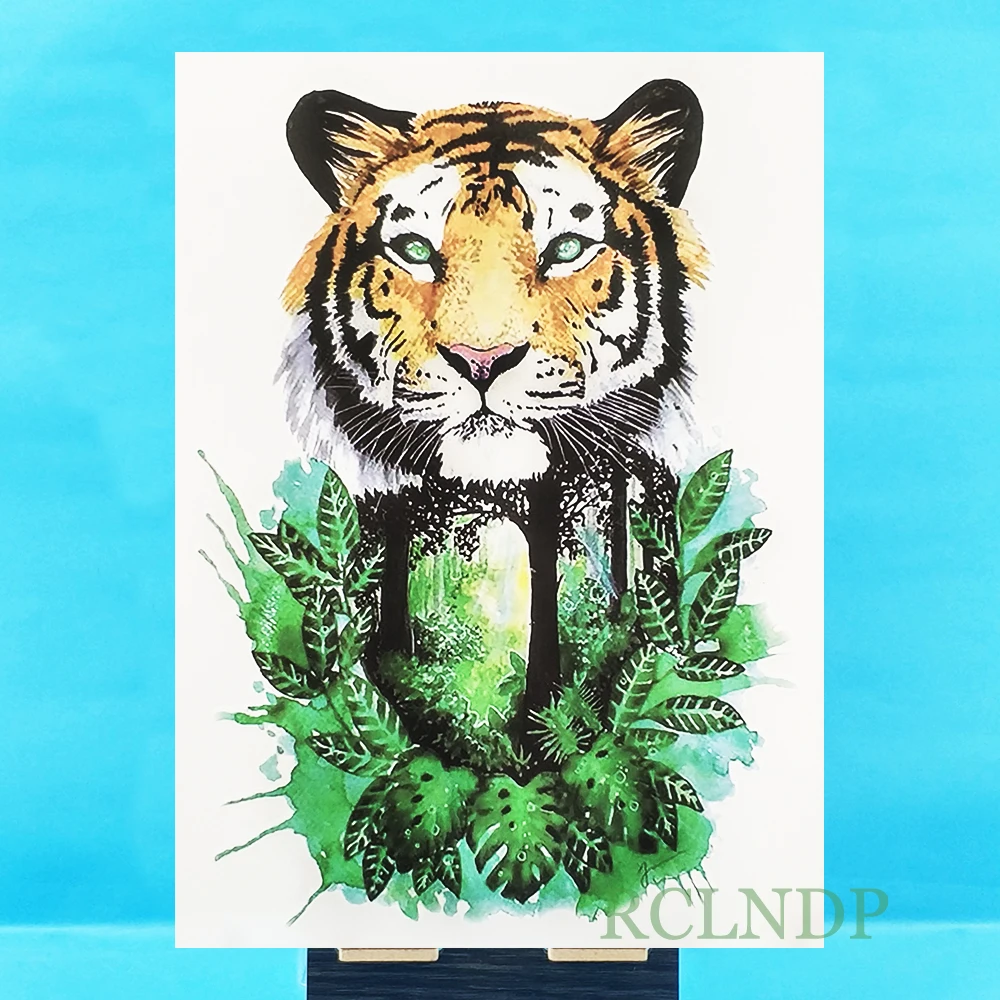 Waterproof Temporary Tattoo Sticker Tiger Leaf Fake Tatto Flash Tatoo Large size Tatouage Leg Arm back tato for Women Men girl
Waterproof Temporary Tattoo Sticker Tiger Leaf Fake Tatto Flash Tatoo Large size Tatouage Leg Arm back tato for Women Men girl