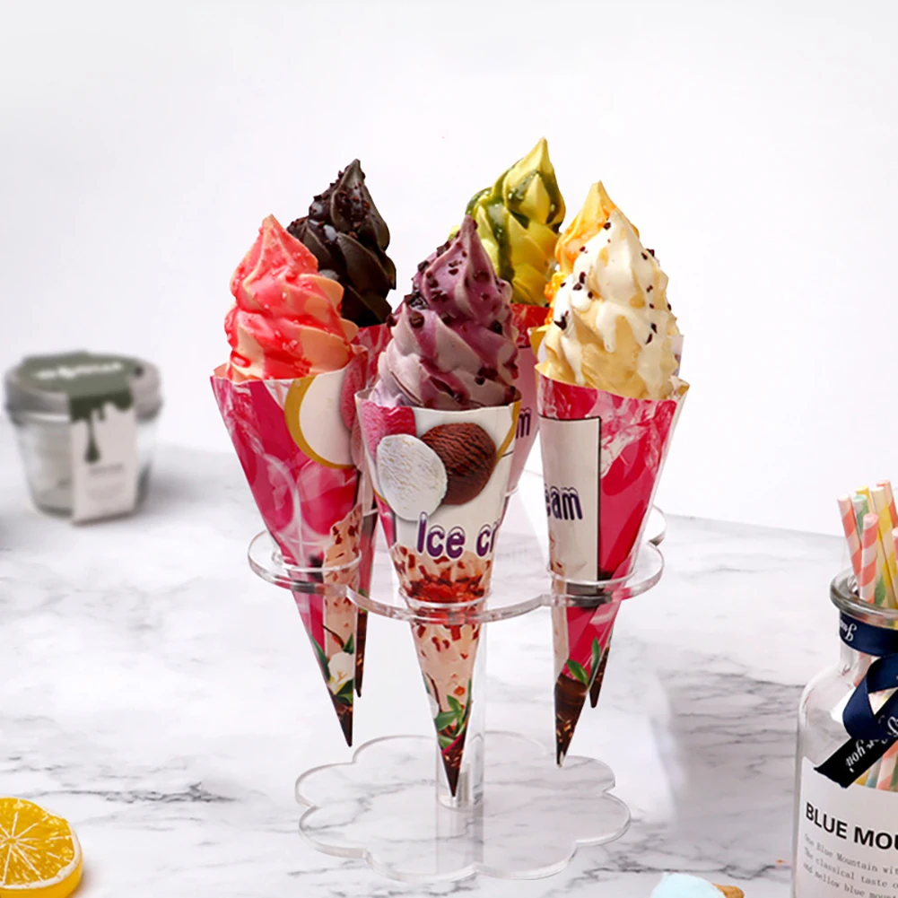 6 Holes Acrylic Transparent Ice Cream Stand Cake Cone Stand Holder Wedding Buffet Food Display Stand Baking Holder Kitchen Tools
6 Holes Acrylic Transparent Ice Cream Stand Cake Cone Stand Holder Wedding Buffet Food Display Stand Baking Holder Kitchen Tools