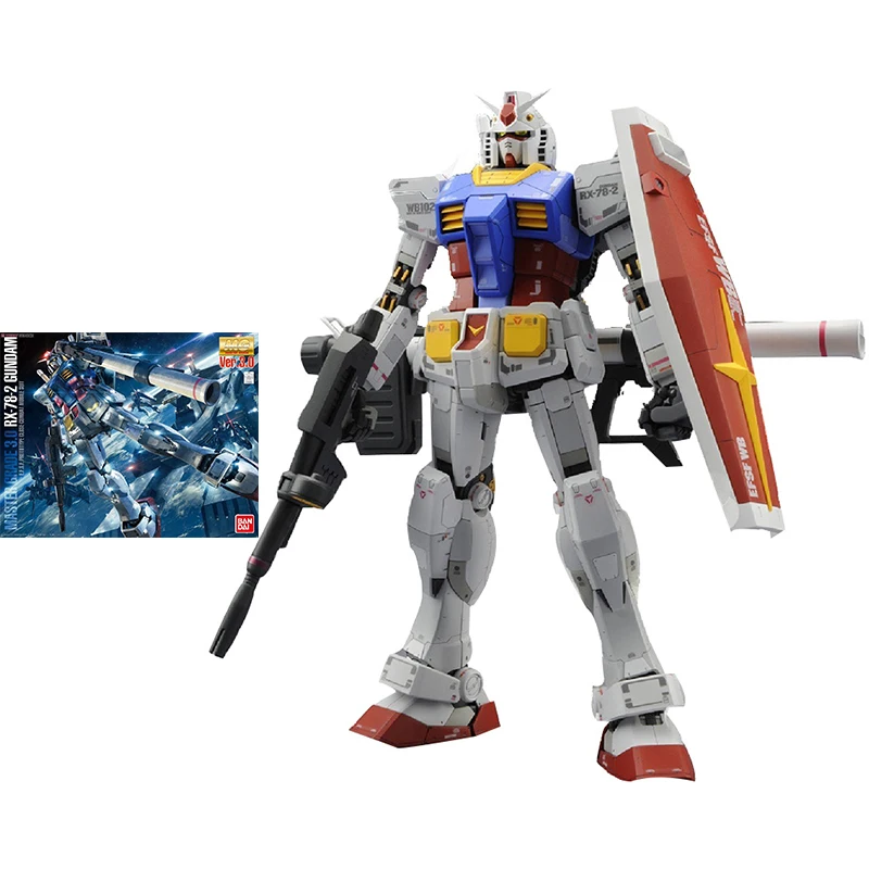 Bandai Gundam Model Kit Anime Figure MG 1/100 RX-78-2 Gundam Ver.3.0 Genuine Gunpla Model Action Toy Figure Toys for Children
Bandai Gundam Model Kit Anime Figure MG 1/100 RX-78-2 Gundam Ver.3.0 Genuine Gunpla Model Action Toy Figure Toys for Children