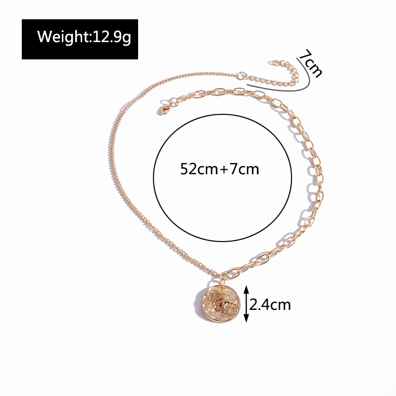 Irrfegular Geometric Sequins Necklaces for Women Fashion Asymmetric Chain Necklace Gold Silver Color Collare New Design Jewelry
Irrfegular Geometric Sequins Necklaces for Women Fashion Asymmetric Chain Necklace Gold Silver Color Collare New Design Jewelry