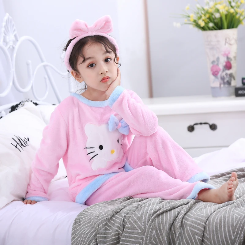Autumn and winter pajamas children's long-sleeved girls' suits cartoon cute kitty pajamas baby clothes fashion clothes
Autumn and winter pajamas children's long-sleeved girls' suits cartoon cute kitty pajamas baby clothes fashion clothes