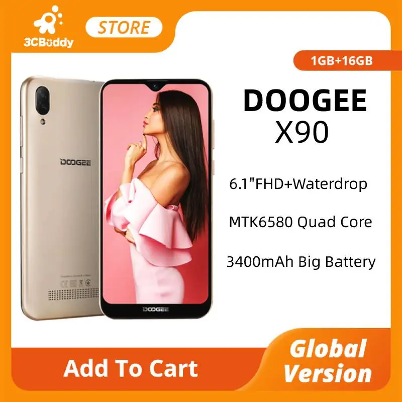 Смартфон DOOGEE X90 1/16GB, 8+5МП/5МП, 3400мАч, 6.1", Android, Dual SIM, синий, черный, золотой
Смартфон DOOGEE X90 1/16GB, 8+5МП/5МП, 3400мАч, 6.1", Android, Dual SIM, синий, черный, золотой