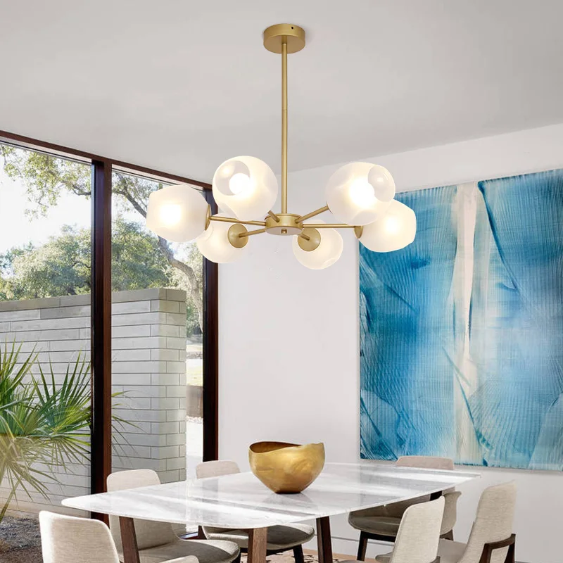 Nordic LED Chandelier for Living Room Bedroom Kitchen Stairs Gold Glass Lustre Ceiling Hanging Lamp Home Decor Lighting Fixtures
Nordic LED Chandelier for Living Room Bedroom Kitchen Stairs Gold Glass Lustre Ceiling Hanging Lamp Home Decor Lighting Fixtures