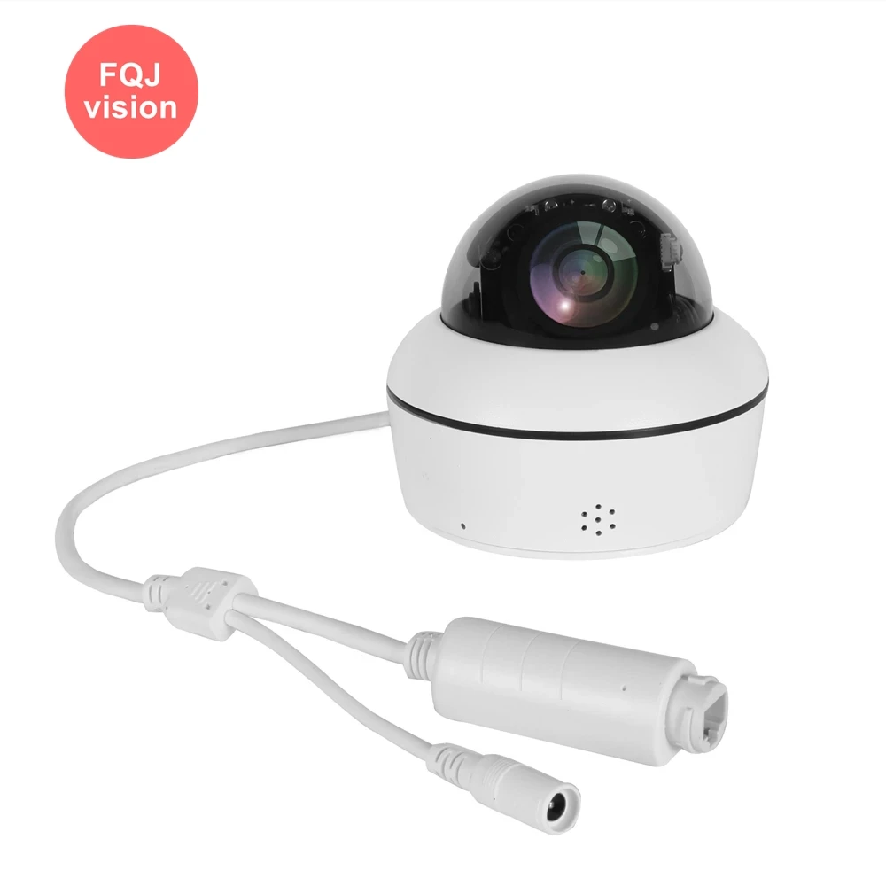 

Dome IP PTZ Indoor Security Camera Pan Tilt 4xZoom Two Way Audio 5MP Speed ONVIF POE Surveillance Camera Built in Microphone