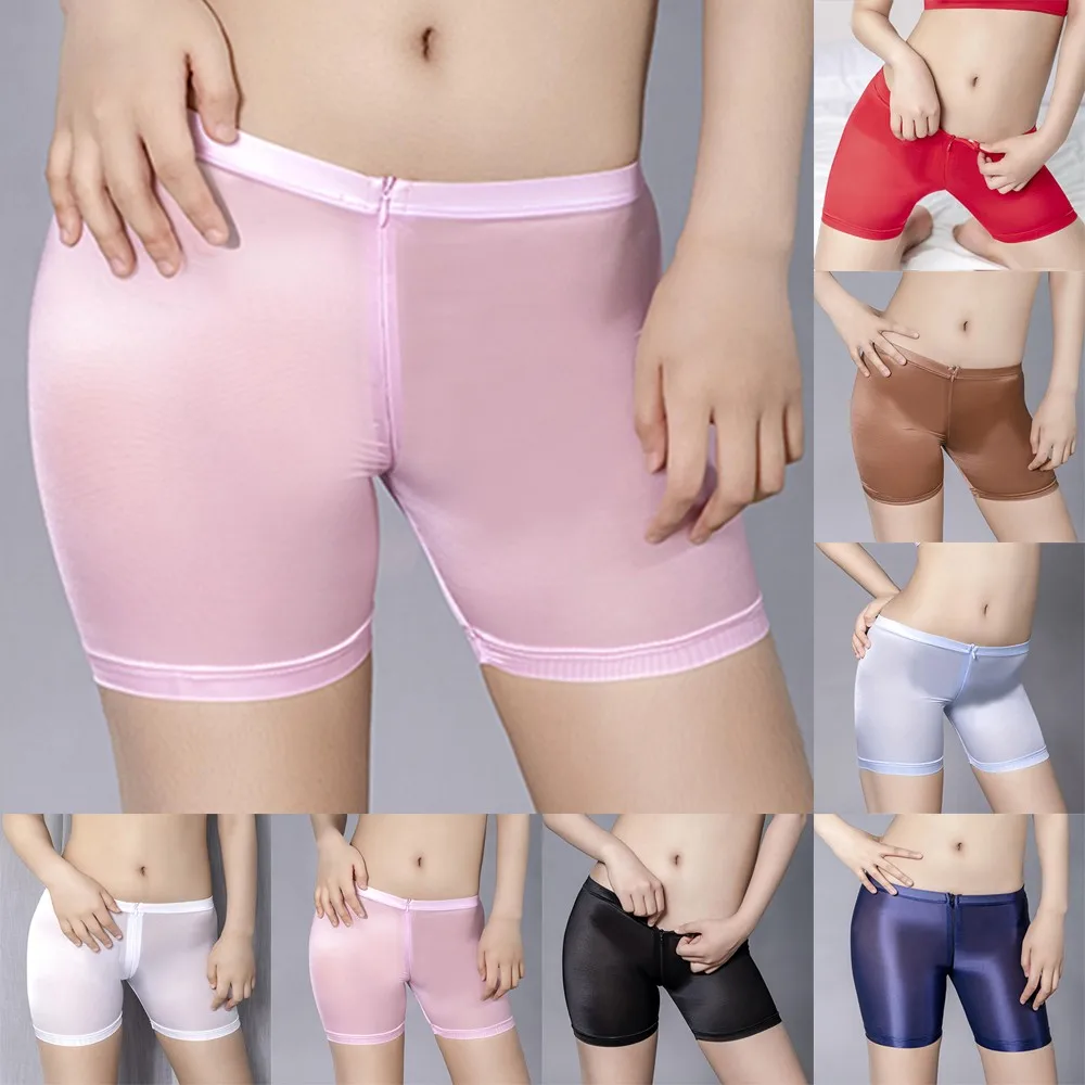 High Elastic Women See Through Underwear Stretch Oil Shiny Glossy Boxer PantiesTight-fitting Zipper Open Crotch Shorts Pajamas
High Elastic Women See Through Underwear Stretch Oil Shiny Glossy Boxer PantiesTight-fitting Zipper Open Crotch Shorts Pajamas