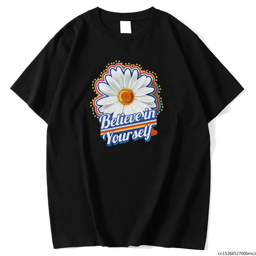 Chrysanthemum Believe Yourself Printed Women Tshirt Simplicity Comfortable Creativity O-Neck WoWomen Top
Chrysanthemum Believe Yourself Printed Women Tshirt Simplicity Comfortable Creativity O-Neck WoWomen Top