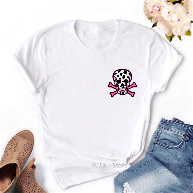 Pink Skull Pocket Print Tshirt Women Clothes 2021 T Shirt Summer Fashion Short Sleeve White Pink T-Shirt Female Wholesale
Pink Skull Pocket Print Tshirt Women Clothes 2021 T Shirt Summer Fashion Short Sleeve White Pink T-Shirt Female Wholesale