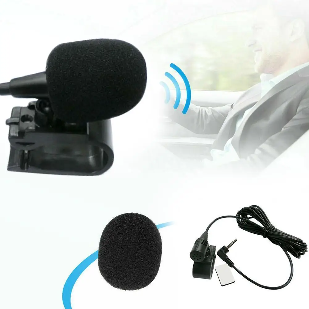 

Автомобильный аудио микрофон с зажимом 3,5 мм разъем Микрофон Стерео мини проводной внешний микрофон для авто DVD Радио 3 м длинный профессион...