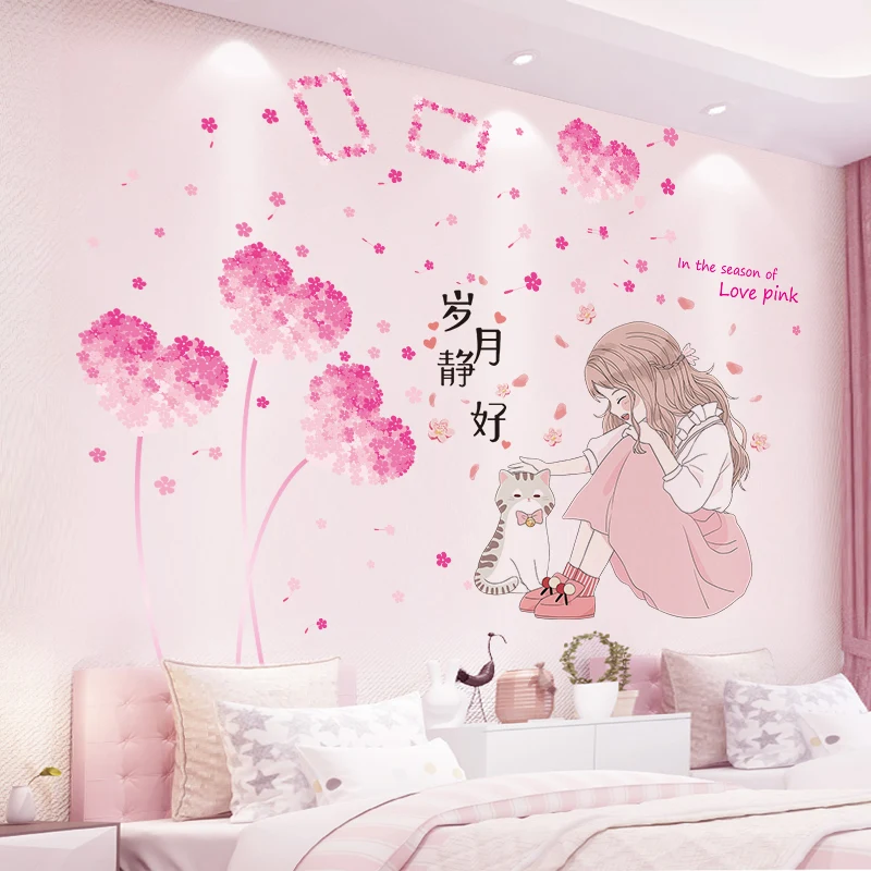 Cartoon Girl Wall Stickers DIY Flower Plants Wall Decals for Kids Bedroom Baby Room Nursery Home Decoration Accessories
Cartoon Girl Wall Stickers DIY Flower Plants Wall Decals for Kids Bedroom Baby Room Nursery Home Decoration Accessories