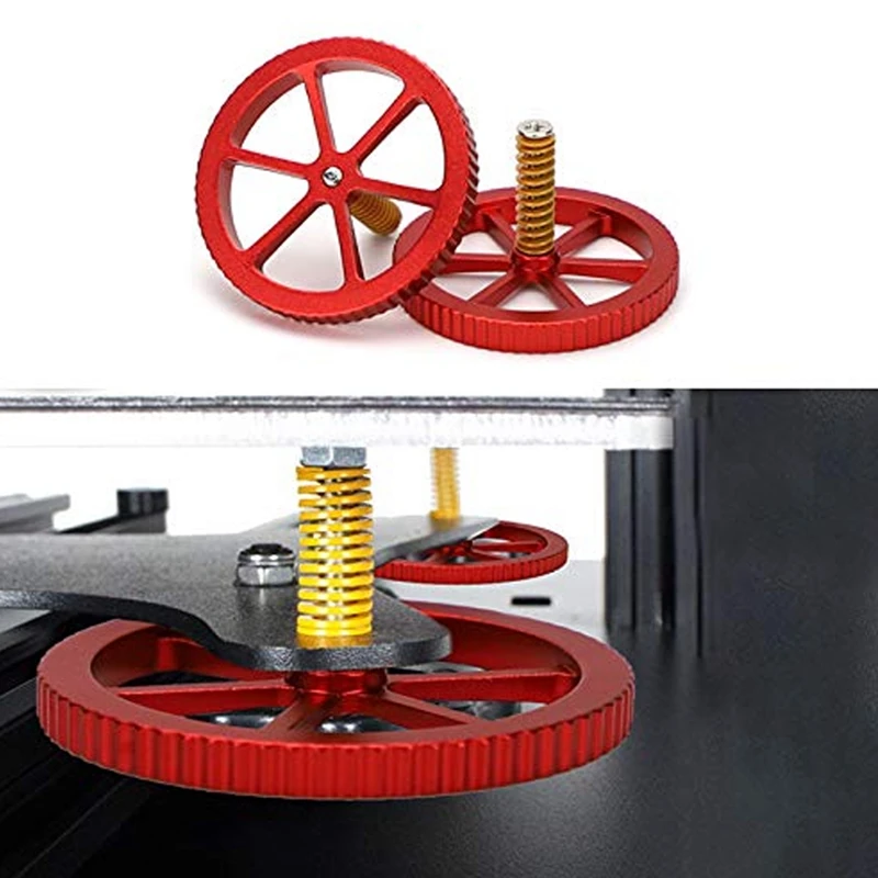 3D Printer Accessories Metal Red Leveling Nut is Suitable for Ender 3 CR-10 Series Hot Bed Components | Компьютеры и офис