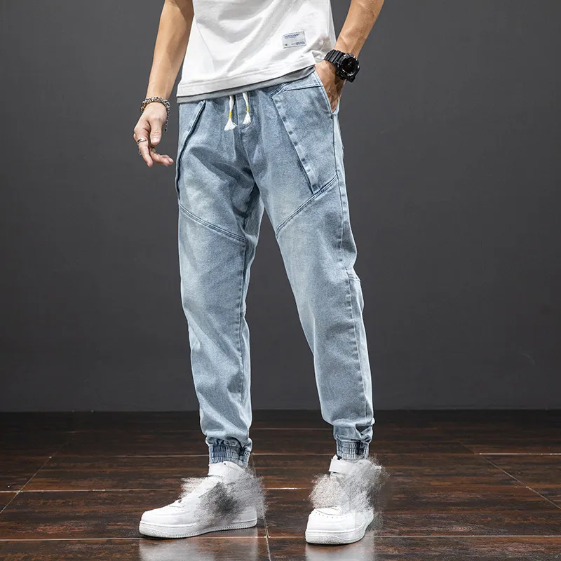Plus Size Summer Harem Jeans Men Stretched Denim Pants Streetwear Black Joggers Men Casual Baggy Jeans Trousers 6XL 7XL 8XL 
Plus Size Summer Harem Jeans Men Stretched Denim Pants Streetwear Black Joggers Men Casual Baggy Jeans Trousers 6XL 7XL 8XL