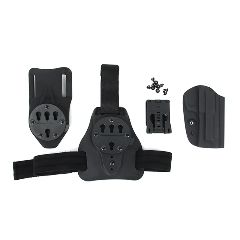 M92 Kydex Holster Set leg plate and waist belt using Three purposes of base platewith a quick release
M92 Kydex Holster Set leg plate and waist belt using Three purposes of base platewith a quick release