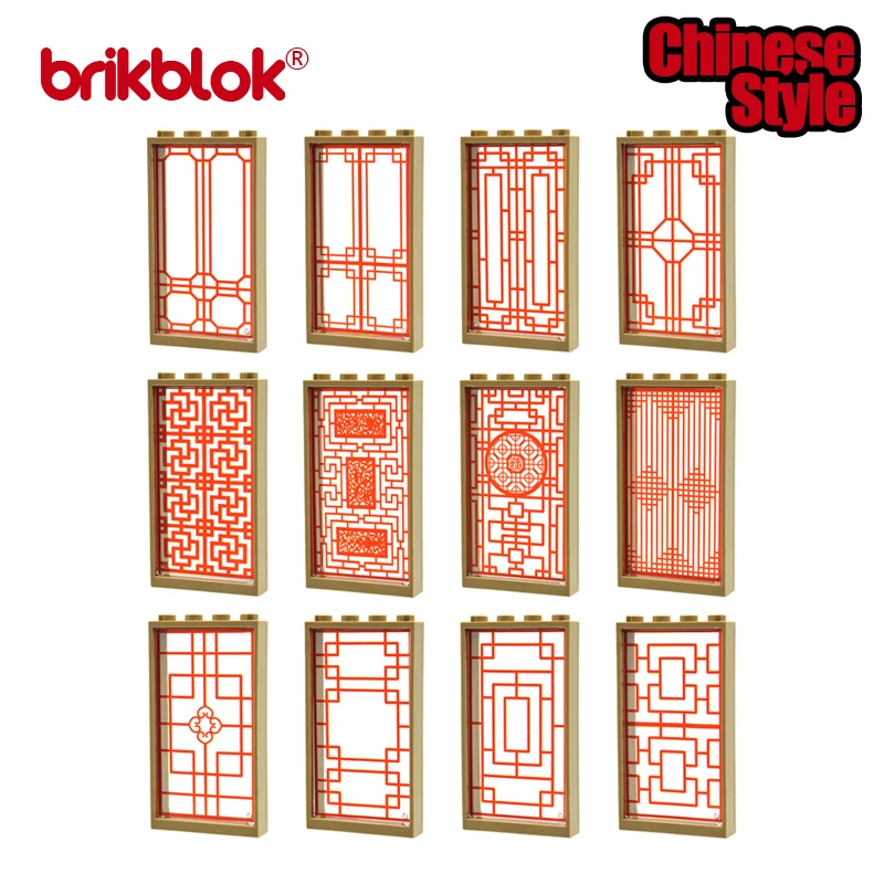 Printe Chinese Style Glass for Window Frame 1x4x6 MOC Brick Building Blocks Toys Decoration City House
Printe Chinese Style Glass for Window Frame 1x4x6 MOC Brick Building Blocks Toys Decoration City House