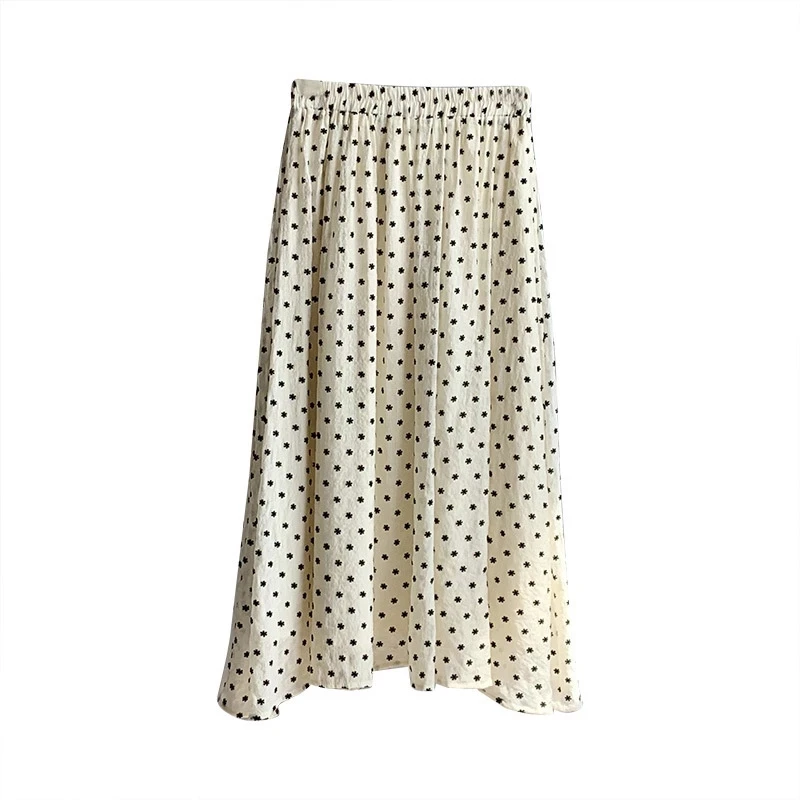 2021 Summer Polka Dot A-Line Skirt Women Fashion Medium Length Casual Elastic Waist Skirt
2021 Summer Polka Dot A-Line Skirt Women Fashion Medium Length Casual Elastic Waist Skirt