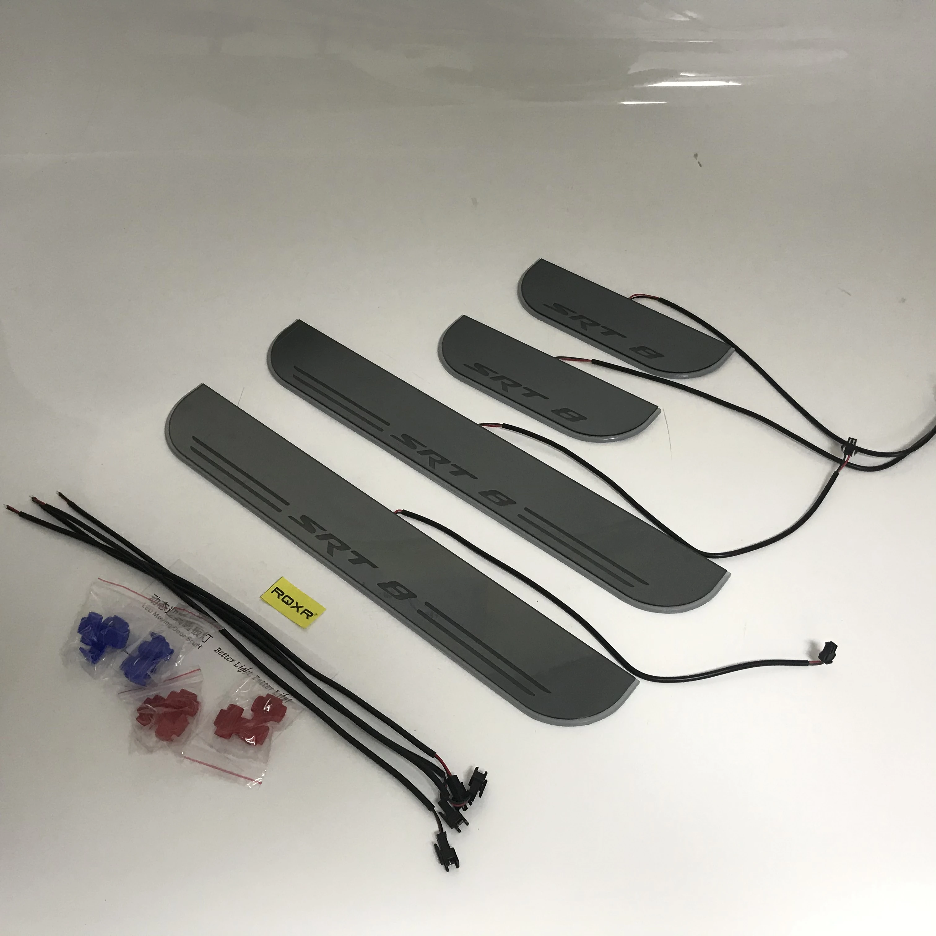 RQXR led moving door scuff for Jeep grand cherokee srt8 dynamic door sill plate flat lining overlay flow/fixed light, 4pcs
RQXR led moving door scuff for Jeep grand cherokee srt8 dynamic door sill plate flat lining overlay flow/fixed light, 4pcs