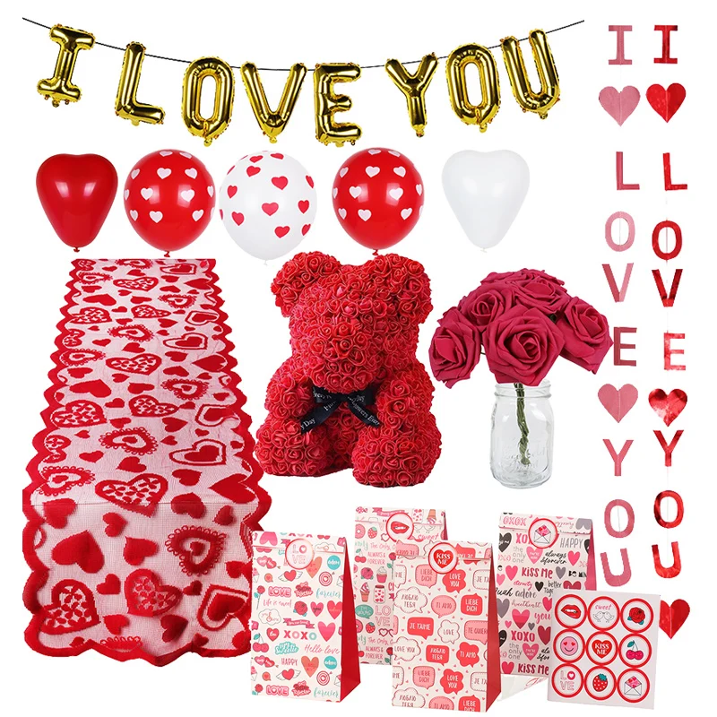 Romantic Wedding I Love You Foil Balloons Heart Ballons Rose Bear Gift Valentine Day Wedding Decorations Latex Globos Supplies
Romantic Wedding I Love You Foil Balloons Heart Ballons Rose Bear Gift Valentine Day Wedding Decorations Latex Globos Supplies