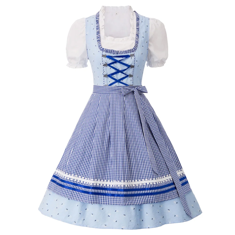 Women 3pcs Set German Bavarian Oktoberfest Costumes Tops+Dress+Apron Steampunk Gothic Swing Dress Summer Girl Lady
Women 3pcs Set German Bavarian Oktoberfest Costumes Tops+Dress+Apron Steampunk Gothic Swing Dress Summer Girl Lady