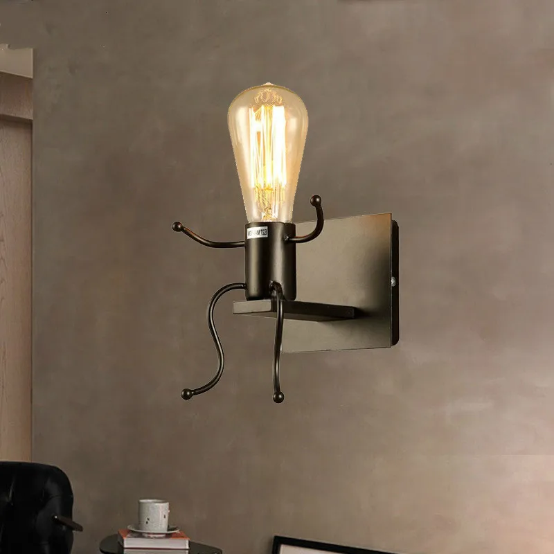 Retro Industrial Iron Wall Lamp Designer Creative Corridor Villain Robot Wall Lamp E27 Cartoon Character Iron Art Wall Lamp Led
Retro Industrial Iron Wall Lamp Designer Creative Corridor Villain Robot Wall Lamp E27 Cartoon Character Iron Art Wall Lamp Led