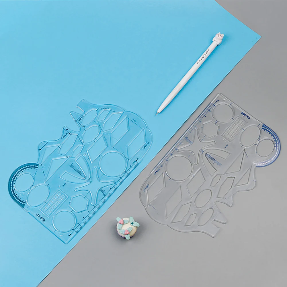 Multifunctional Geometric Rulers Pattern Maker Drawing Geometric Template Measuring Ruler Office School Supplies
Multifunctional Geometric Rulers Pattern Maker Drawing Geometric Template Measuring Ruler Office School Supplies