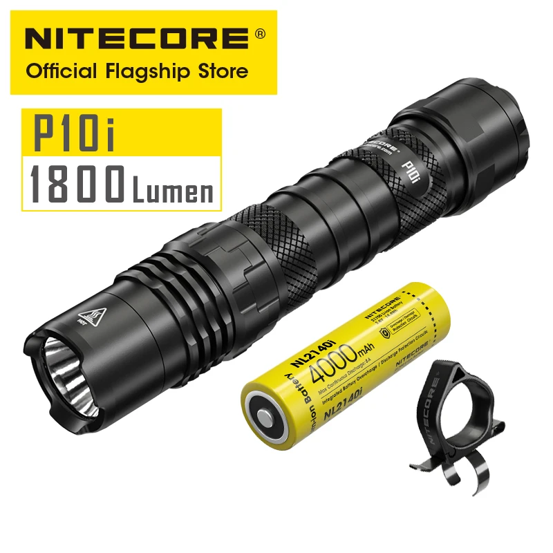 NITECORE P10i однокнопочный фонарик type c зарядный рабочий Тактический маленький прямой