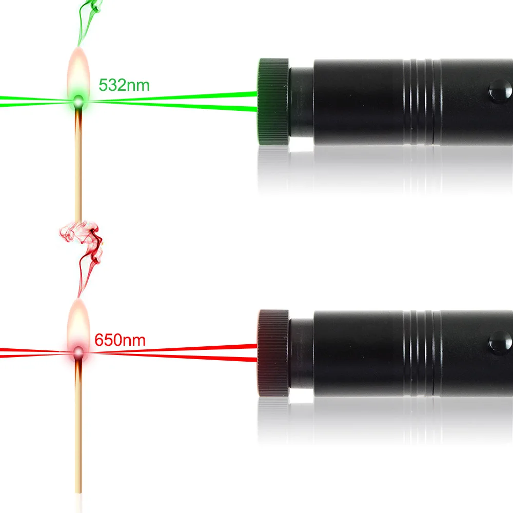 CWLASER мощный сжигающий лазер 301 532nm зеленый/405nm фиолетовый/650nm красный/450nm синий