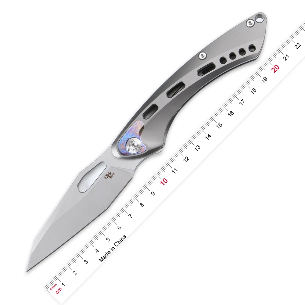 CH MARSHAL Flipper folding knife S35VN blade, TC4 titanium alloy handle outdoor hunting knife tactics EDC camping adventure tool
CH MARSHAL Flipper folding knife S35VN blade, TC4 titanium alloy handle outdoor hunting knife tactics EDC camping adventure tool