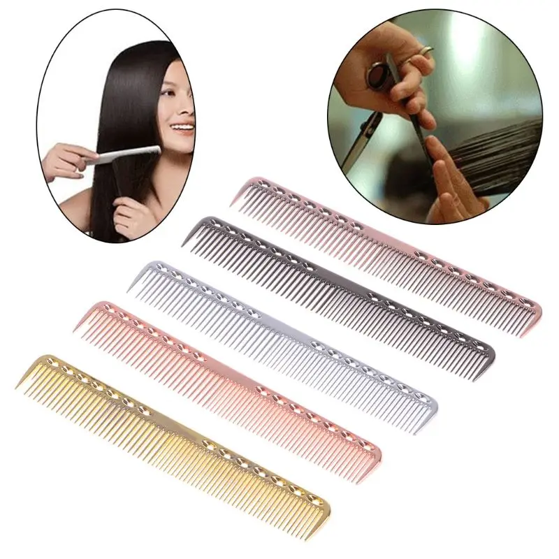 Men Women Aluminum Metal Cutting Comb Hair Hairdressing & Barbers Salon Combs R3MF
Men Women Aluminum Metal Cutting Comb Hair Hairdressing & Barbers Salon Combs R3MF