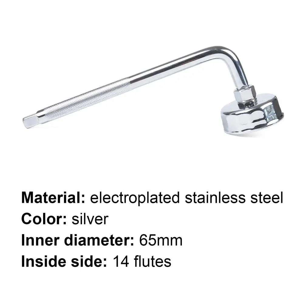Oil Filter Wrench Socket Remover Sturdy Anti-rust Silver Color Labor-saving Oil Filter Tool for 5gh-13440-00/30/50/70 Motorboat
Oil Filter Wrench Socket Remover Sturdy Anti-rust Silver Color Labor-saving Oil Filter Tool for 5gh-13440-00/30/50/70 Motorboat