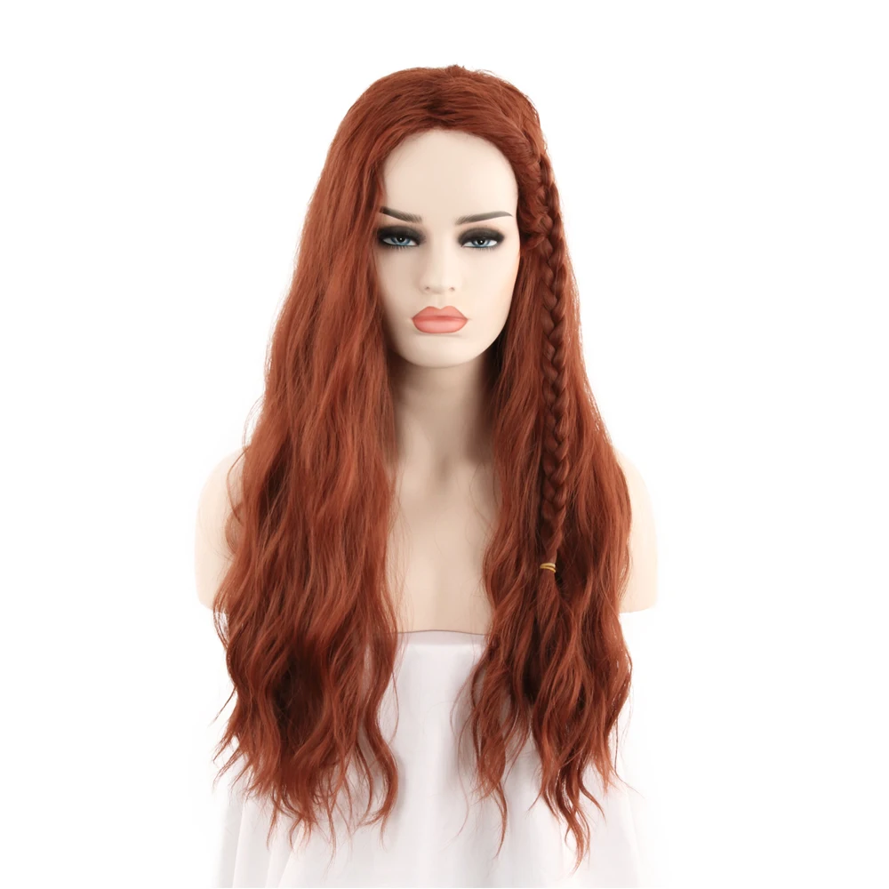 

Black Widow Natalia Alianovna Romanova Cosplay Wig Natasha Romanoff Carnival Role Play Party Heat Resistant Wig + Wig Cap