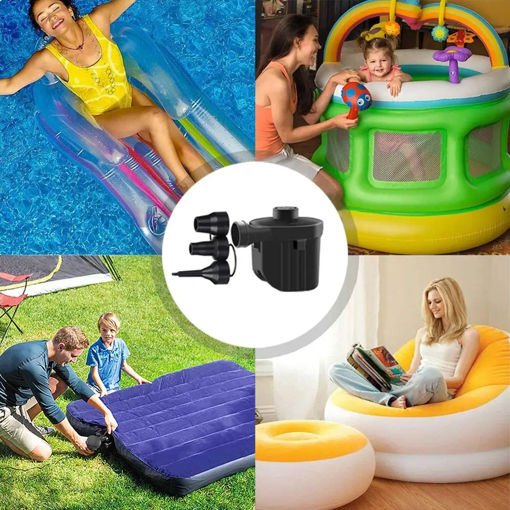 220V 12V Quick Air Filling Compressor 3 Nozzles Car airbed Camping Life Buoy Boat Cushion Home Car Electrical Inflator Pump
220V 12V Quick Air Filling Compressor 3 Nozzles Car airbed Camping Life Buoy Boat Cushion Home Car Electrical Inflator Pump