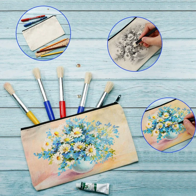 Canvas Zip Bag Canvas Pencil Bag Canvas Cosmetic Bag DIY Craft Bag Cosmetic Bag Travel DIY Crafts School Cosmetic Bag 20
Canvas Zip Bag Canvas Pencil Bag Canvas Cosmetic Bag DIY Craft Bag Cosmetic Bag Travel DIY Crafts School Cosmetic Bag 20