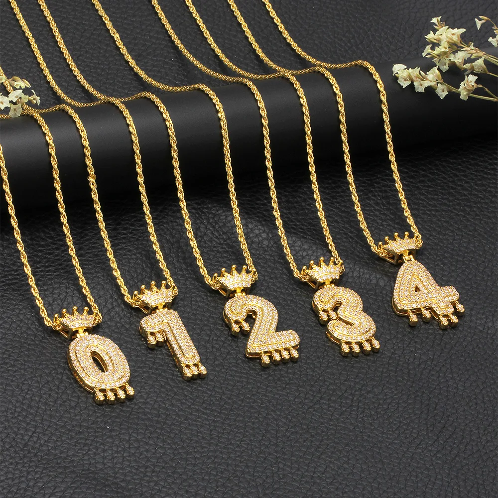 Hiphop Crown Lucky Number Necklaces For Women Luxury Birthday Gift Cubic Zirconia Initial Alpha Pendant Jewelry
Hiphop Crown Lucky Number Necklaces For Women Luxury Birthday Gift Cubic Zirconia Initial Alpha Pendant Jewelry