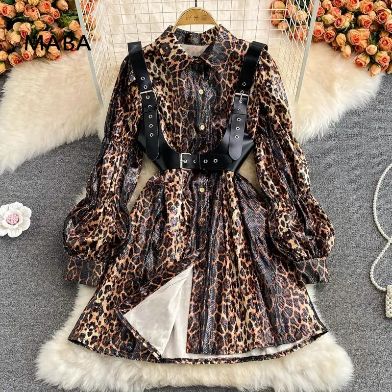 Runway Snake Print Dress Vest Suit 2021 Autumn Women Turn Down Collar Puff Sleeve Fashion Designer Streetwear Mini A-line Dress
Runway Snake Print Dress Vest Suit 2021 Autumn Women Turn Down Collar Puff Sleeve Fashion Designer Streetwear Mini A-line Dress