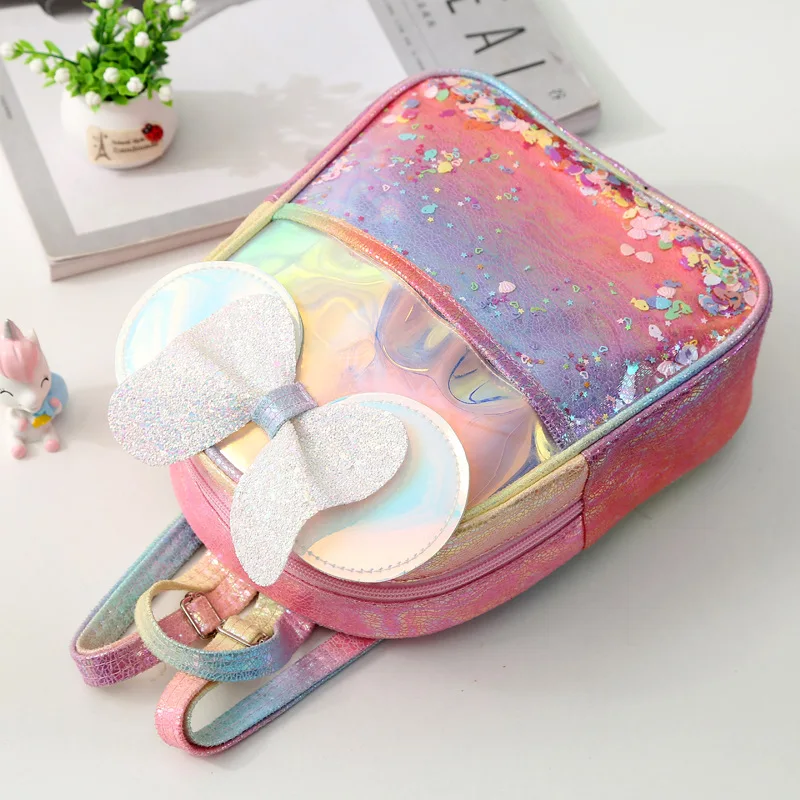 Anime Rainbow Backpack Lovely School Shoulder Bags Bow Girls Bookbag with Shiny Sequins Daypack for Kids Gift
Anime Rainbow Backpack Lovely School Shoulder Bags Bow Girls Bookbag with Shiny Sequins Daypack for Kids Gift