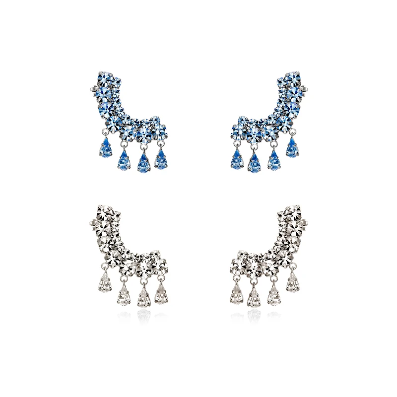 Beautiful smart gem drop curved earrings earrings stylish temperament ear-hole ear clip earrings
Beautiful smart gem drop curved earrings earrings stylish temperament ear-hole ear clip earrings