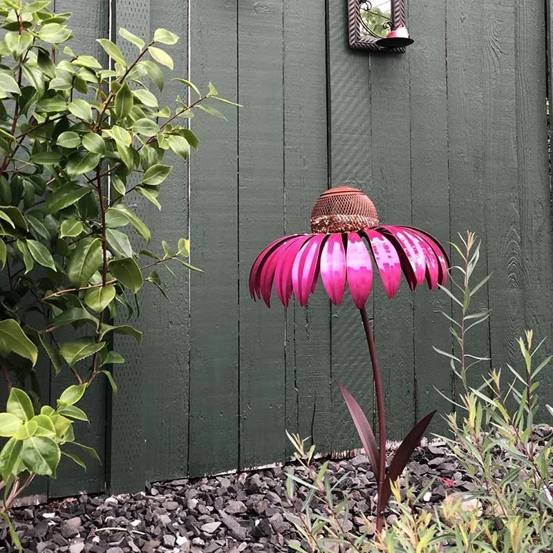 Standing Bird Feeder - Outside Rust Resistant Garden Art Metal Birdfeeder with Stand - Beautiful Flower Garden Stakes
Standing Bird Feeder - Outside Rust Resistant Garden Art Metal Birdfeeder with Stand - Beautiful Flower Garden Stakes