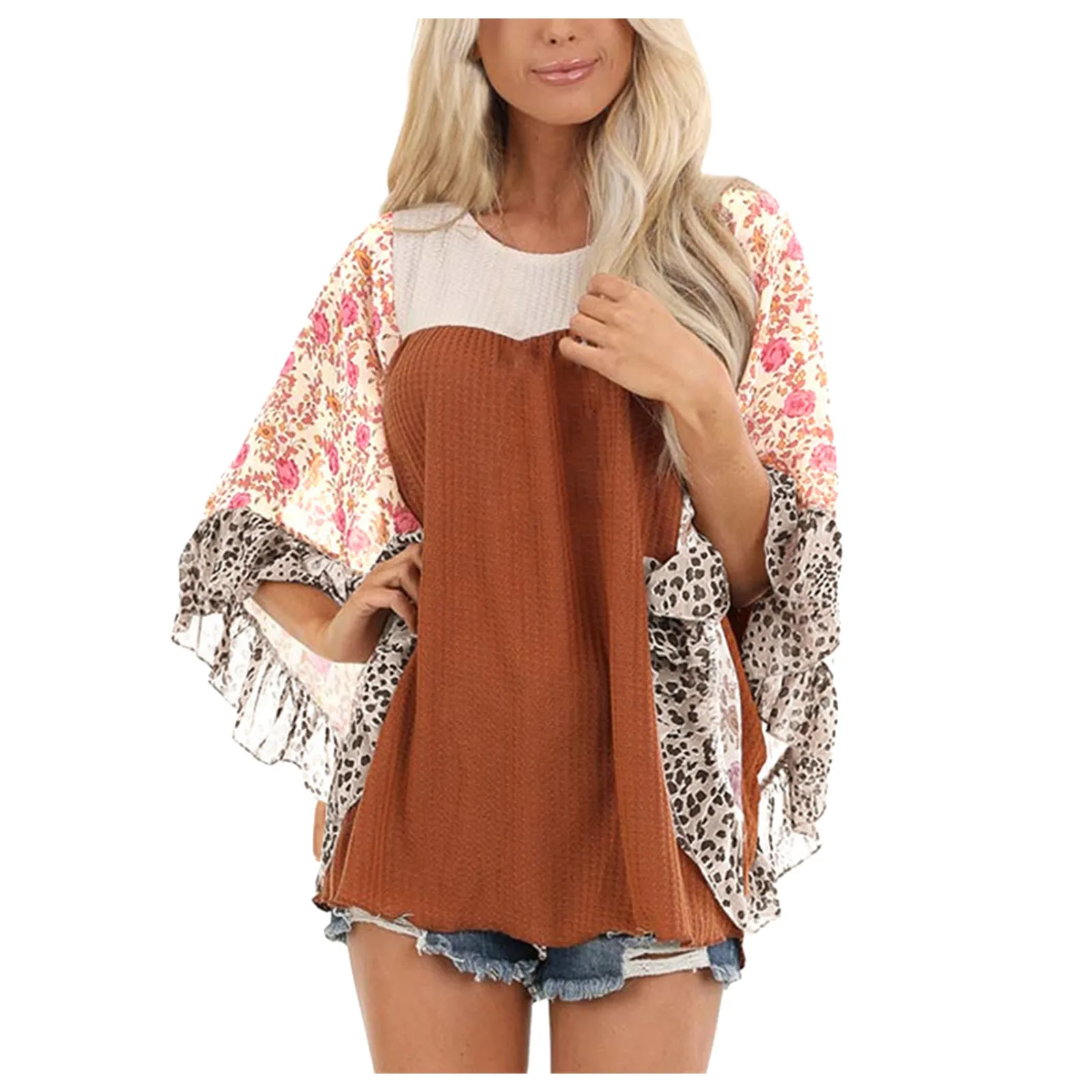 Woman T-Shirts Ladies Autumn Winter Casual Fashion Ethnic Style Printed Long-sleeved V-neck Loose Streetwear Blouse Oversize
Woman T-Shirts Ladies Autumn Winter Casual Fashion Ethnic Style Printed Long-sleeved V-neck Loose Streetwear Blouse Oversize
