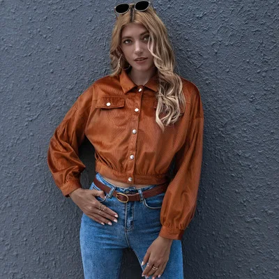 Ladies Solid Color Lapel Commuter Corduroy Short Jacket Women's Autumn Winter Thick Single-breasted Street Style Cardigan Jacket
Ladies Solid Color Lapel Commuter Corduroy Short Jacket Women's Autumn Winter Thick Single-breasted Street Style Cardigan Jacket
