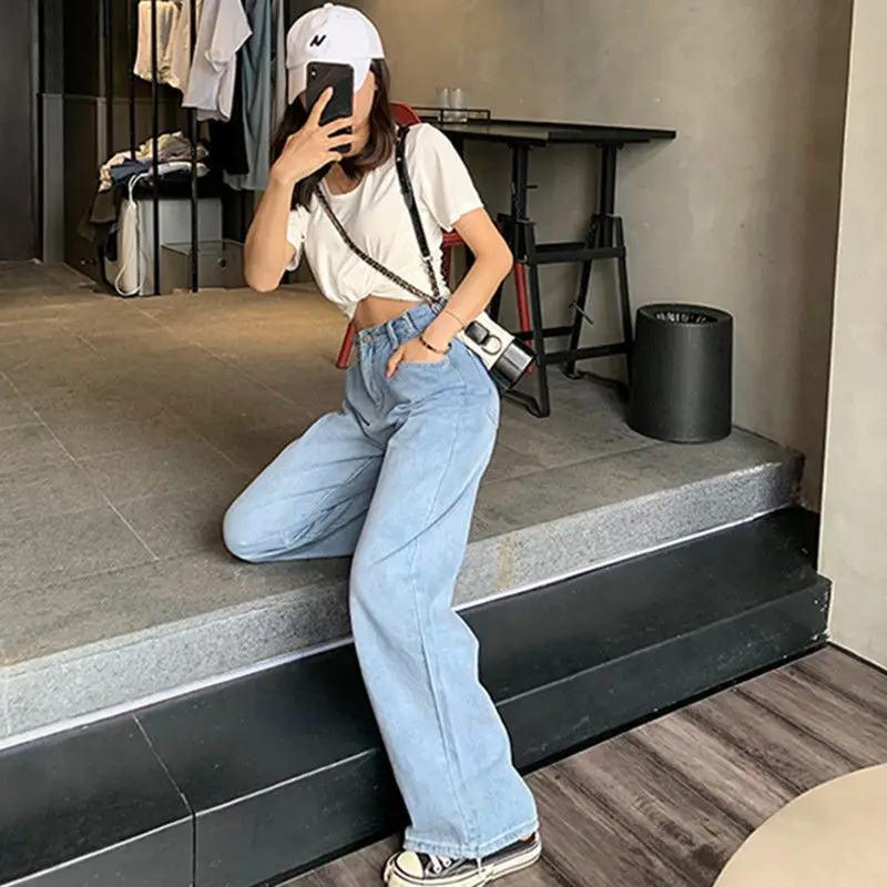 Korean version aiya retro wide leg floor pants high waist adjustable jeans women's spring and summer loose and thin straight
Korean version aiya retro wide leg floor pants high waist adjustable jeans women's spring and summer loose and thin straight
