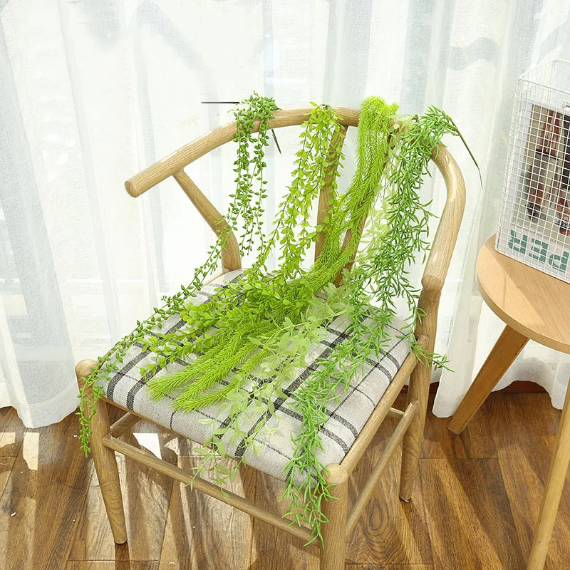 97cm artificial foliage for wall hanging plants Plastic Grass Green bonsai vine leaves decoration for home garden decorations
97cm artificial foliage for wall hanging plants Plastic Grass Green bonsai vine leaves decoration for home garden decorations