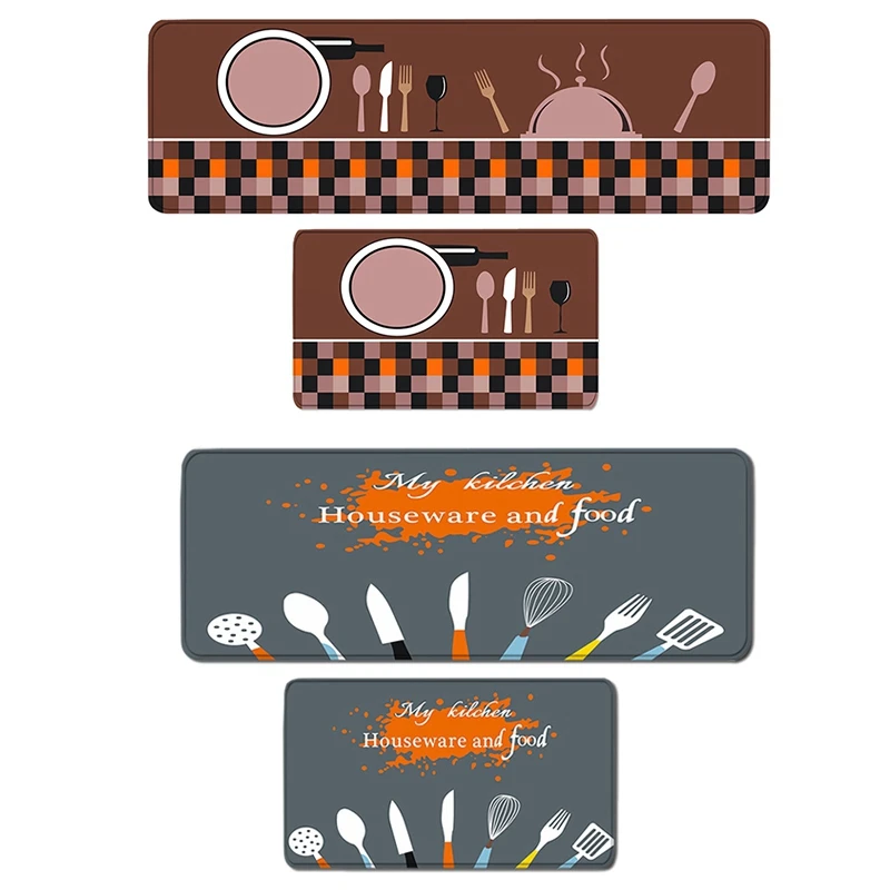 3 Pack Cutlery Tool Print Pattern Kitchen Carpet Floor Mat Oil and Water Absorption Non-Slip Foot Pad-Coffee
3 Pack Cutlery Tool Print Pattern Kitchen Carpet Floor Mat Oil and Water Absorption Non-Slip Foot Pad-Coffee