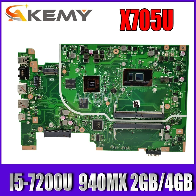 Akemy Geforce 940MX 2GB/4GB For ASUS Vivobook 17 X705U X705UQ X705UV X705 Laptop motherboard test good I5-7200U
Akemy Geforce 940MX 2GB/4GB For ASUS Vivobook 17 X705U X705UQ X705UV X705 Laptop motherboard test good I5-7200U