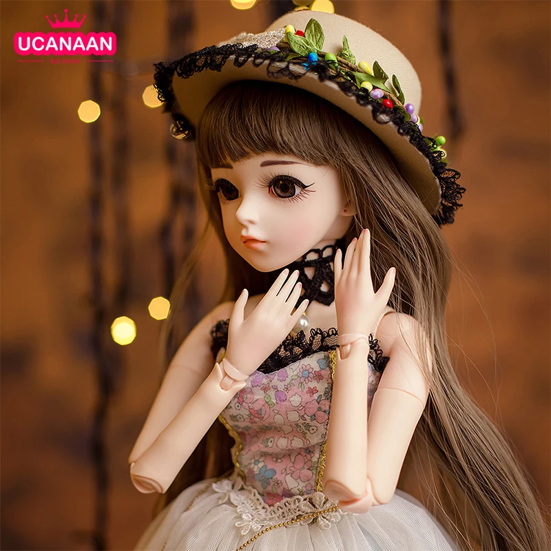 UCanaan 60CM BJD Doll 1/3 SD Dolls With Full Outfits Dress Shoes Wig Makeup Girls Dress UP Toys Best Gifts For Girl Collection
UCanaan 60CM BJD Doll 1/3 SD Dolls With Full Outfits Dress Shoes Wig Makeup Girls Dress UP Toys Best Gifts For Girl Collection