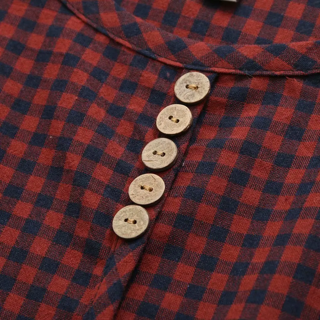 Spring/Autumn Plus Size Women Shirt 2021 Fashion Casual Clothes Loose Long Sleeve Tops Middle Aged Vintage Plaid Blouses
Spring/Autumn Plus Size Women Shirt 2021 Fashion Casual Clothes Loose Long Sleeve Tops Middle Aged Vintage Plaid Blouses