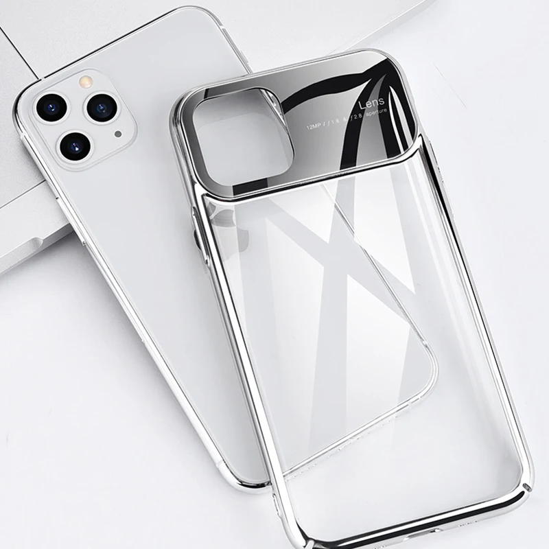 For IPhone 11 Pro Max Electroplating Transparent Glass PC Frame Shockproof Back Case for IPhone 11 Pro Max Phone Case
For IPhone 11 Pro Max Electroplating Transparent Glass PC Frame Shockproof Back Case for IPhone 11 Pro Max Phone Case