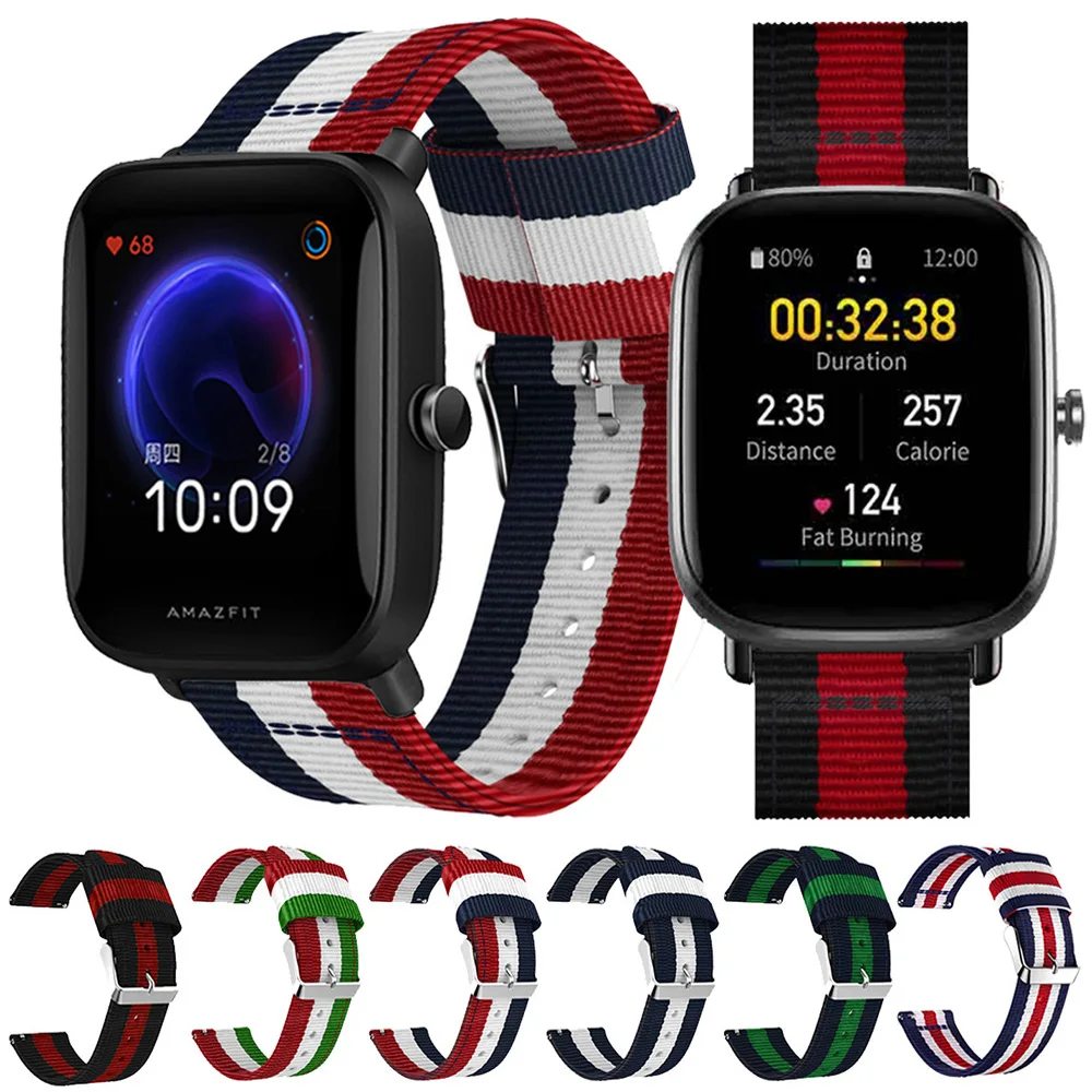 Ремешок для часов Huami Amazfit Bip U Pro 20 мм, нейлоновый спортивный сменный Браслет в полоску для Amazfit Bip S Lite/GTS 2 2E
Ремешок для часов Huami Amazfit Bip U Pro 20 мм, нейлоновый спортивный сменный Браслет в полоску для Amazfit Bip S Lite/GTS 2 2E