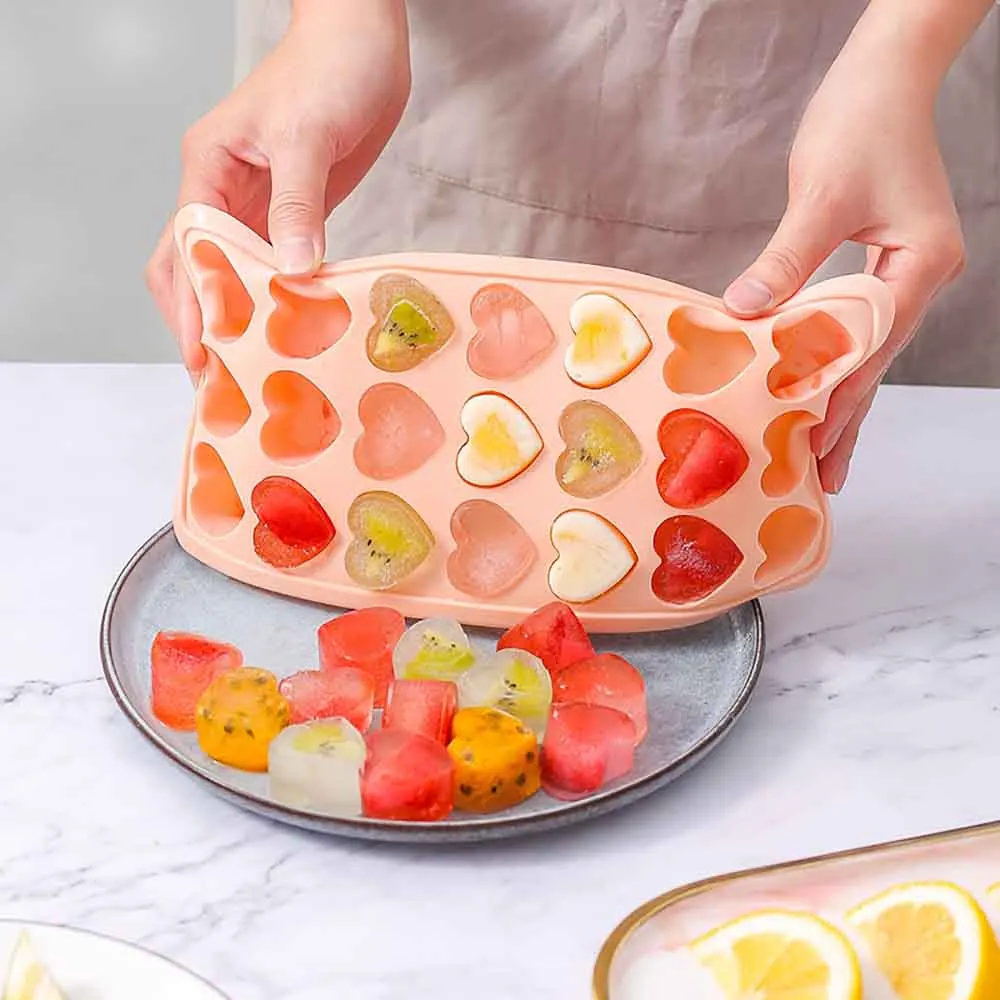 21 Hole Silicone Ice Mold with Lid Heart-shaped Round Square Ice Tray Mold Box Popsicle Mold for Whiskey Cocktail Puck 3 Colors
21 Hole Silicone Ice Mold with Lid Heart-shaped Round Square Ice Tray Mold Box Popsicle Mold for Whiskey Cocktail Puck 3 Colors