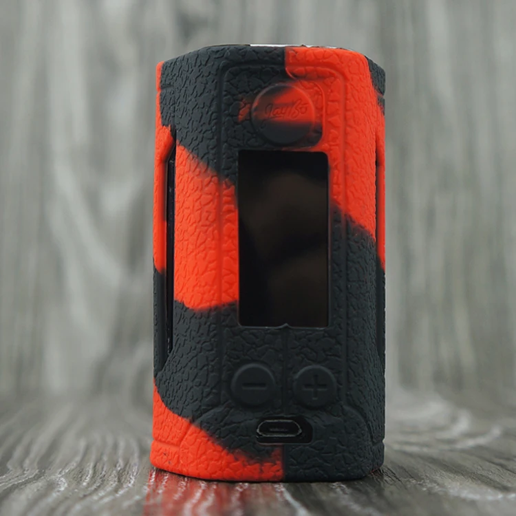 2 шт силиконовый чехол для Wismec RX GEN3 Dual 230W текстура кожи резиновый рукав защитный